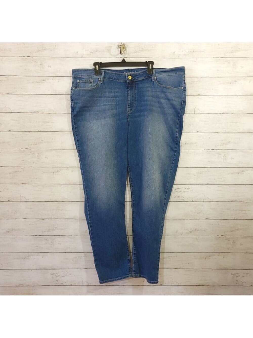 Levi Strauss Signature Modern Slim Soft Stretch Jeans Sz 24 Waist 44" 29" Inseam